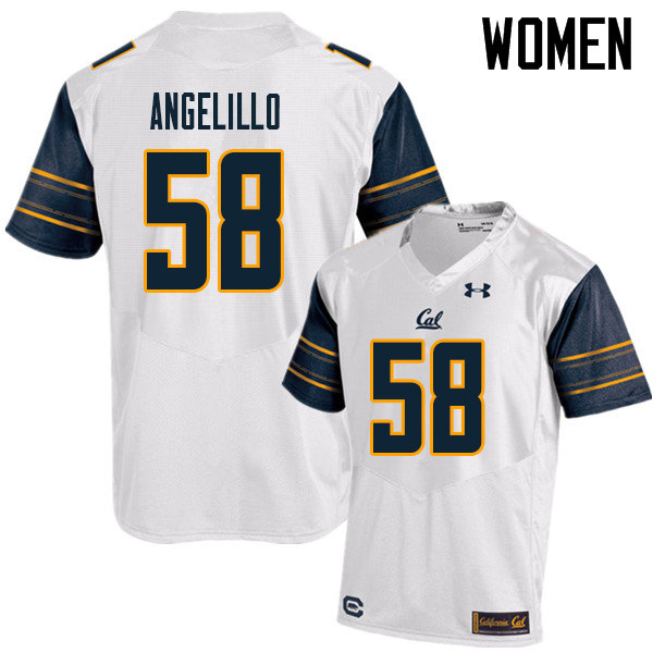 Women #58 Zach Angelillo Cal Bears UA College Football Jerseys Sale-White - Click Image to Close